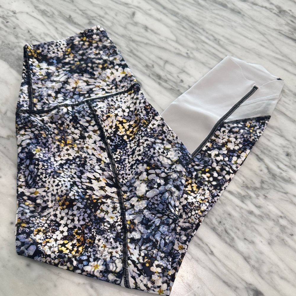lululemon athletica Speckled Blue and Yellow Leggings